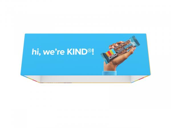 TF-1011 (3D) Four-Sided Rectangle Hanging Sign -- View 2